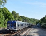 Northbound MNR Croton Express Train # 759 hustles past the station on Track # 2